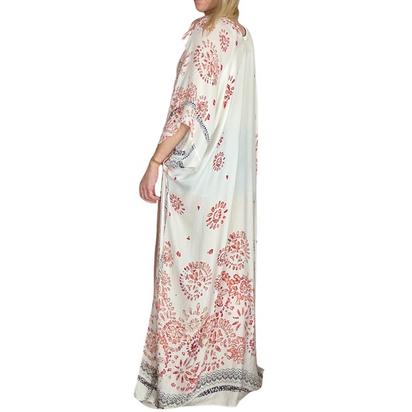 BOUTIQUE* Boho Print Summer Kimono Duster - Picture 10 of 10